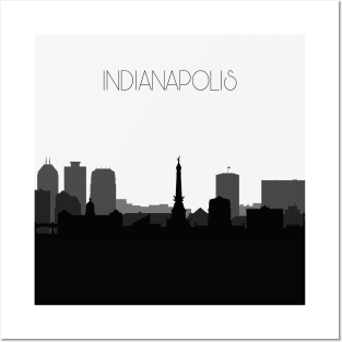 Indianapolis Skyline V2 Posters and Art